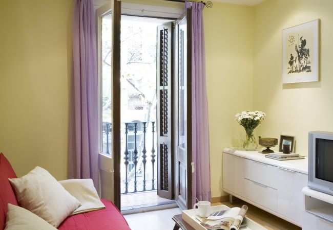 piso-tranquilo-luminoso-sant-antoni-eixample-barcelona Bonito apartamento con balcón en el barrio Sant Antoni en Barcelona