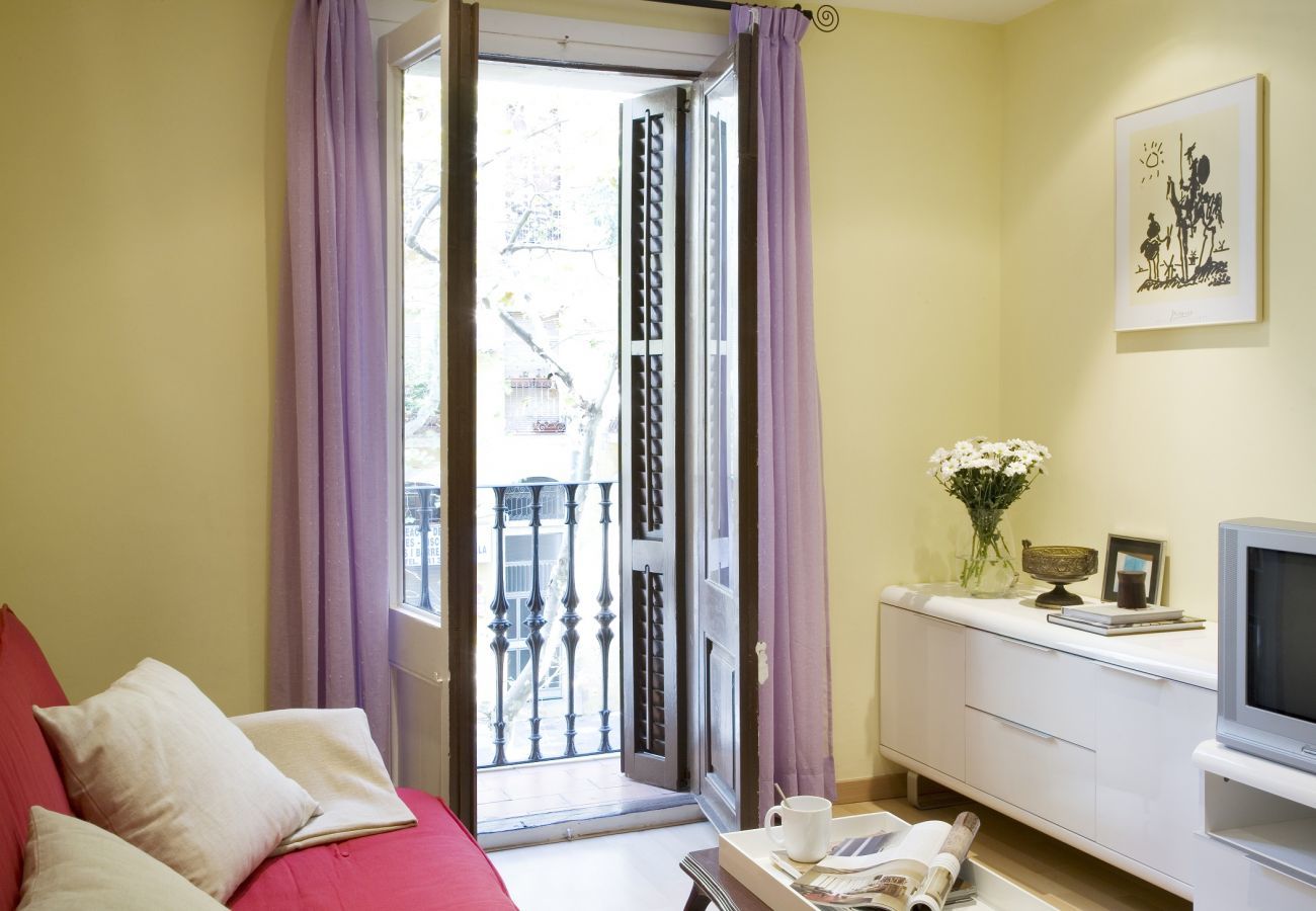piso-tranquilo-luminoso-sant-antoni-eixample-barcelona Bonito apartamento con balcón en el barrio Sant Antoni en Barcelona